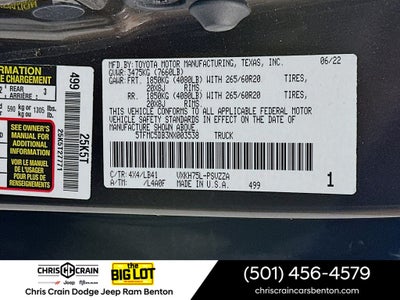 2022 Toyota Tundra Hybrid 1794 Edition