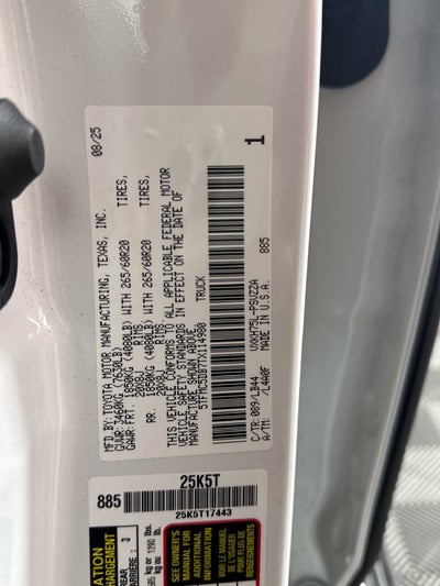 2026 Toyota Tundra Hybrid 1794 Edition CrewMax 5.5' Bed