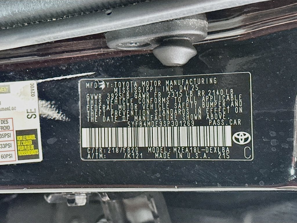 2025 Toyota Corolla LE