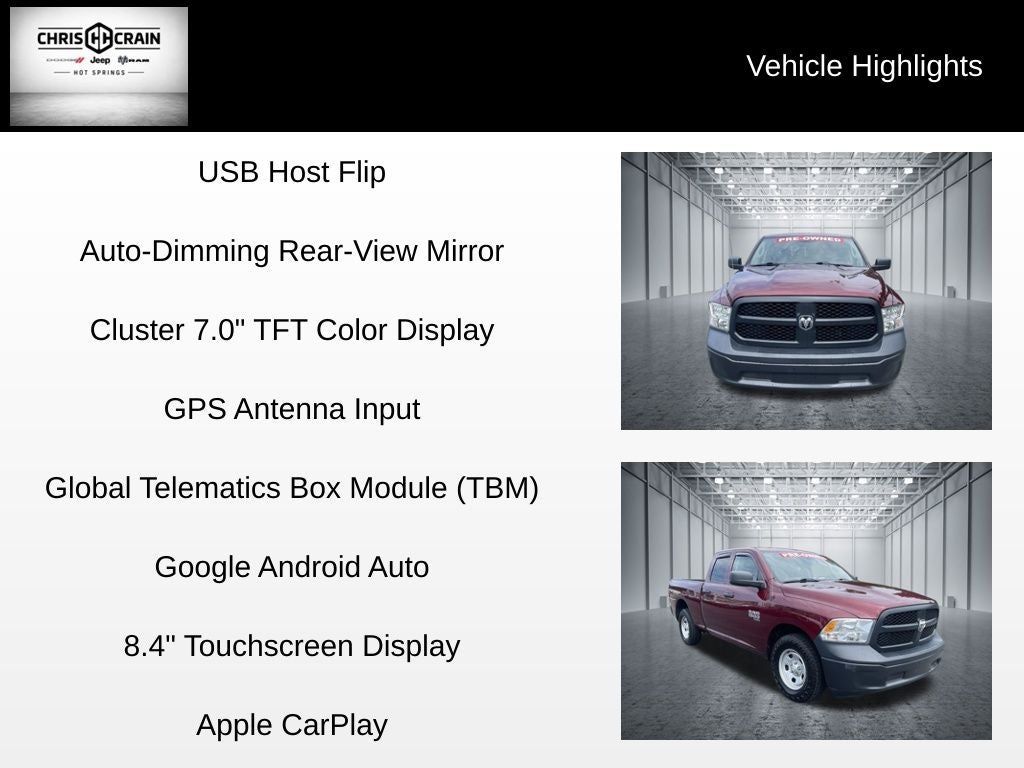 2022 RAM 1500 Classic Tradesman Quad Cab 4x2 6'4' Box