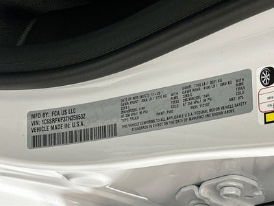 2026 RAM Ram 1500 RAM 1500 TUNGSTEN CREW CAB 4X4