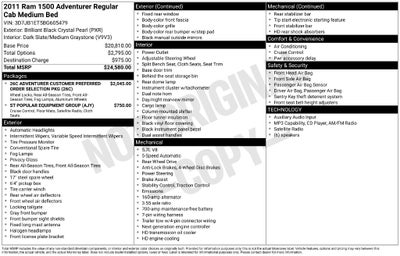 2011 RAM Ram 1500 ST
