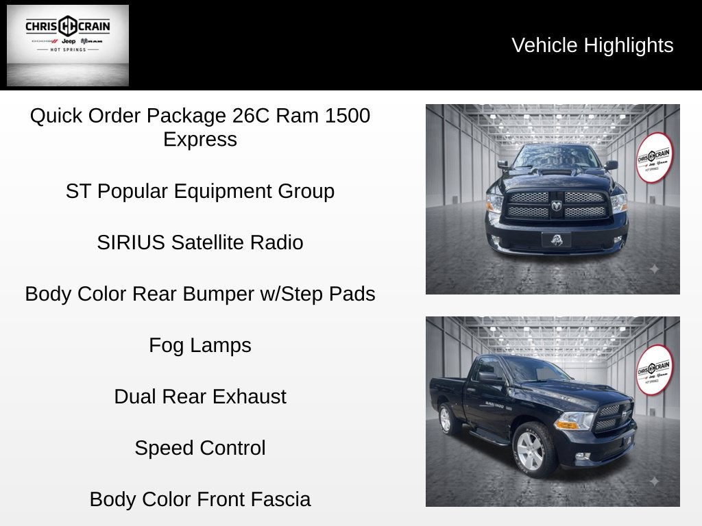 2011 RAM Ram 1500 ST
