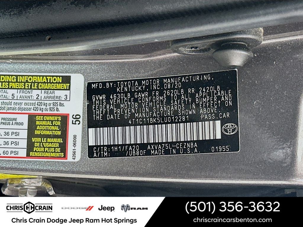 2020 Toyota Camry LE AWD