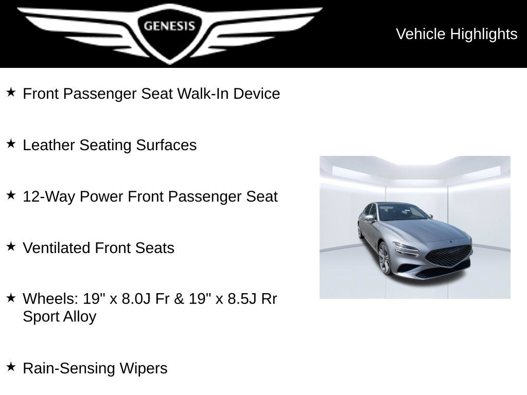 2025 Genesis G70 2.5T Sport Prestige