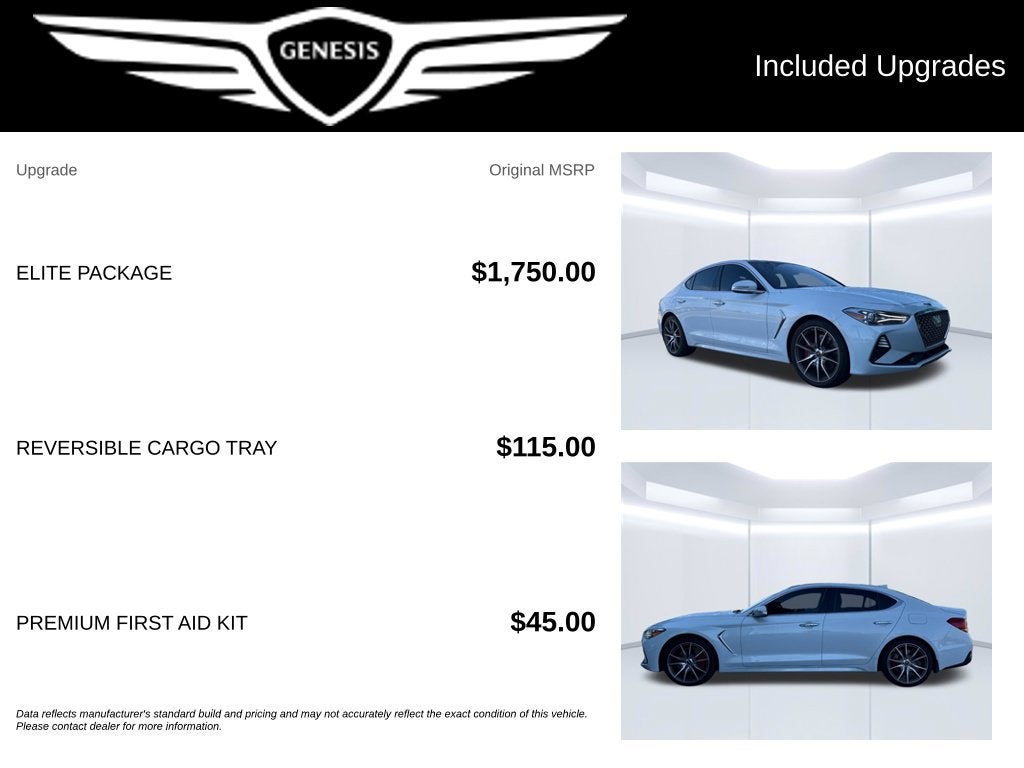 2019 Genesis G70 3.3T Advanced