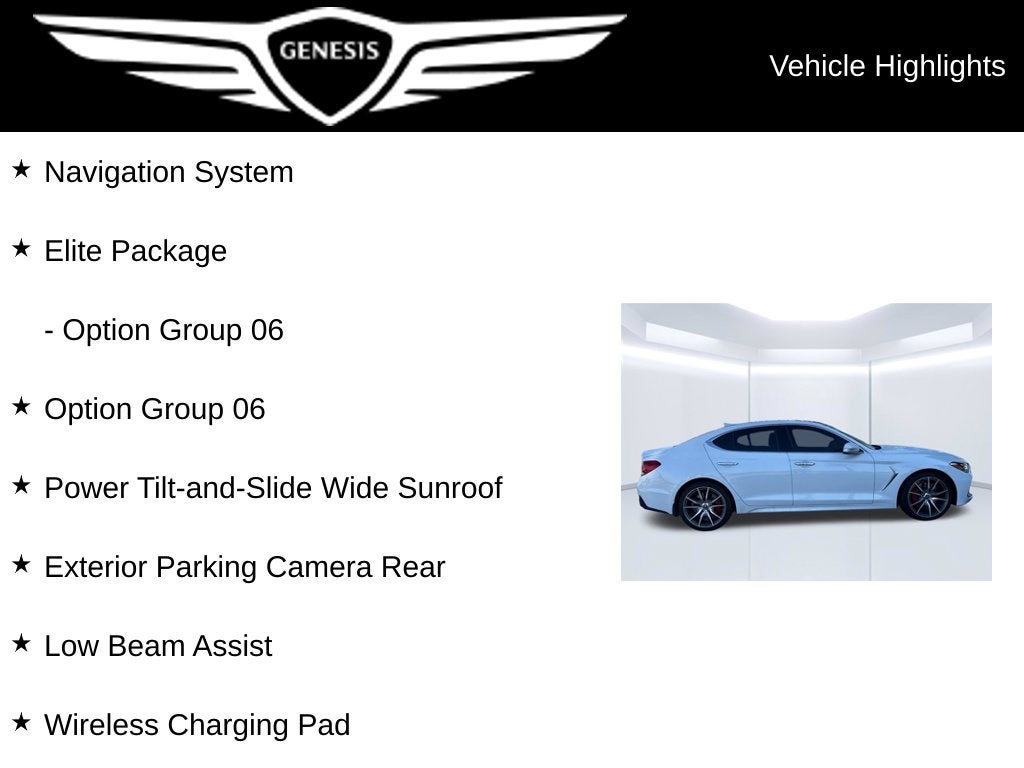 2019 Genesis G70 3.3T Advanced