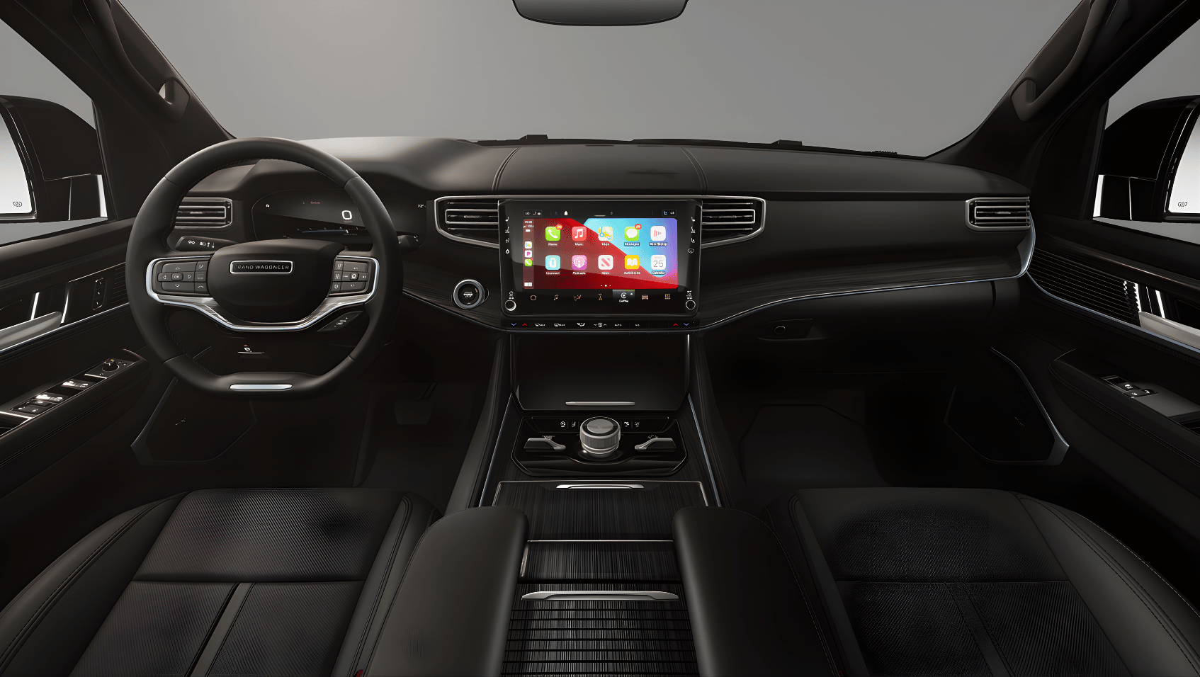 Interior view of 2025 Jeep Grand Wagoneer in Hot Springs, AR