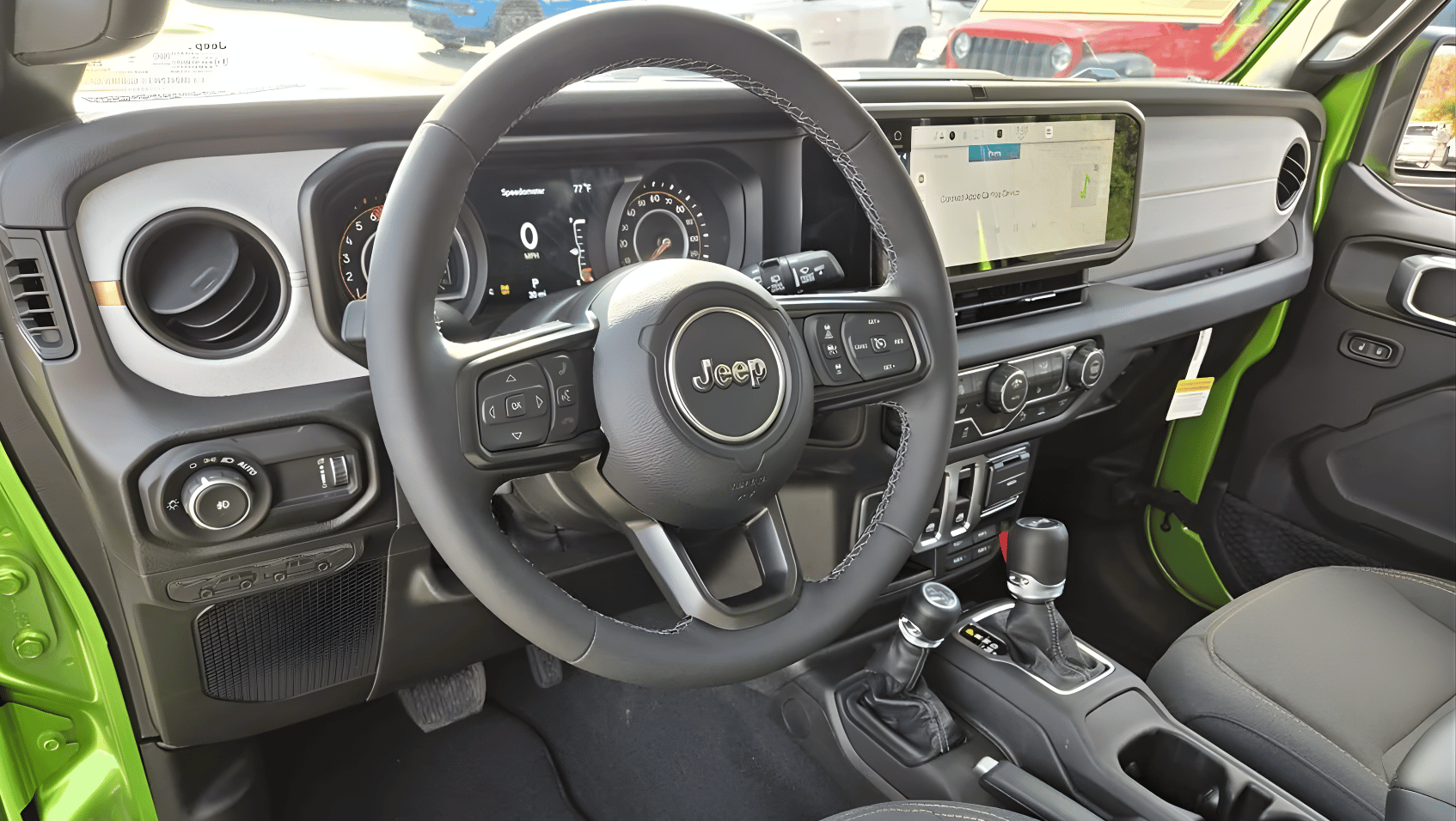 Interior view of 2026 Jeep Wrangler in Hot Springs, AR
